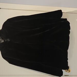 Women's Black Faux Fur Coat